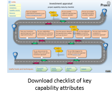 Capability maturity checklist assessment for project investment appraisal